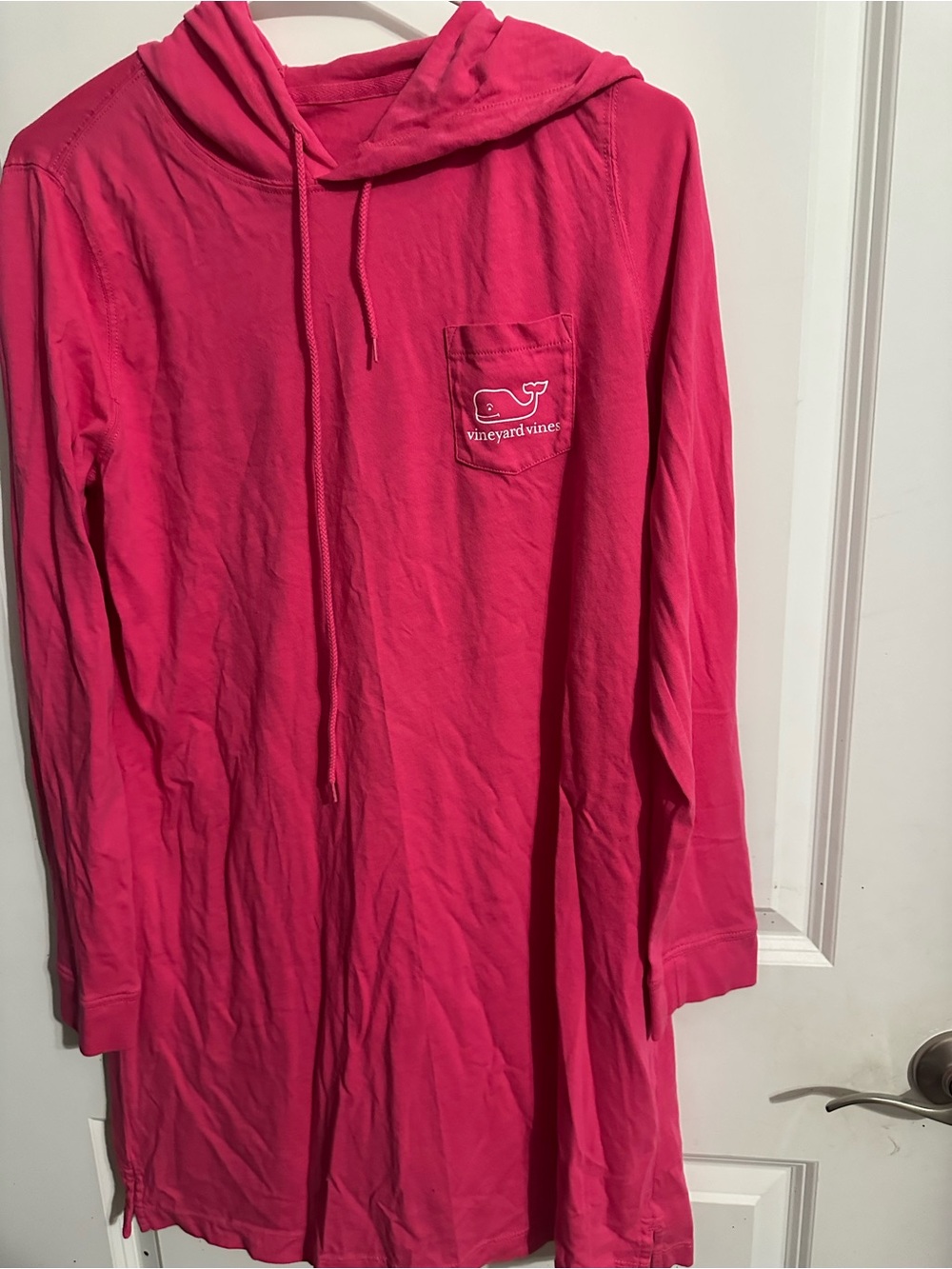 Vineyard Vines Pink Hooded Long-Sleeve Pullover